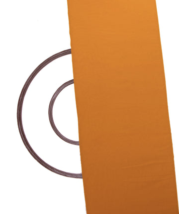 Mustard Colour Plain Faux Georgette Fabric